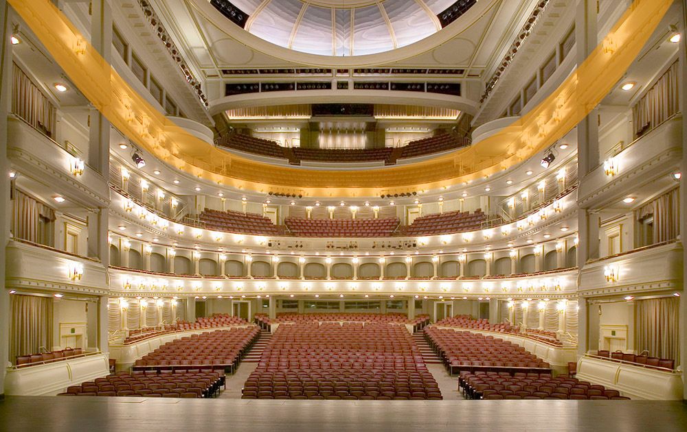 An empty Bass Performance Hall in downtown Fort Worth, Texas. (Aimee s 360 Photography)