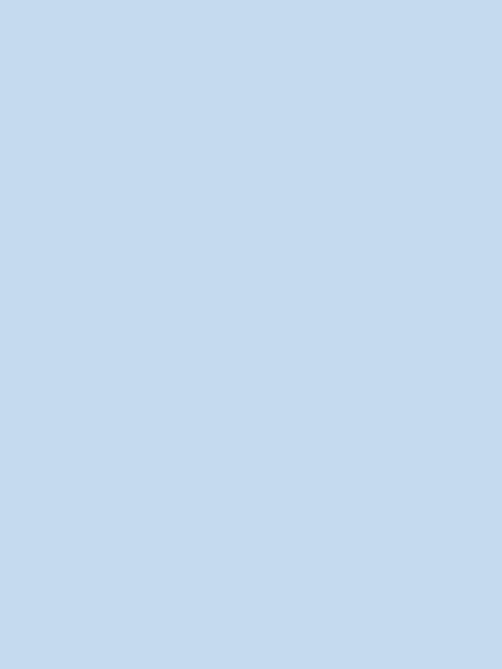 A solid, bright blue background is shown.