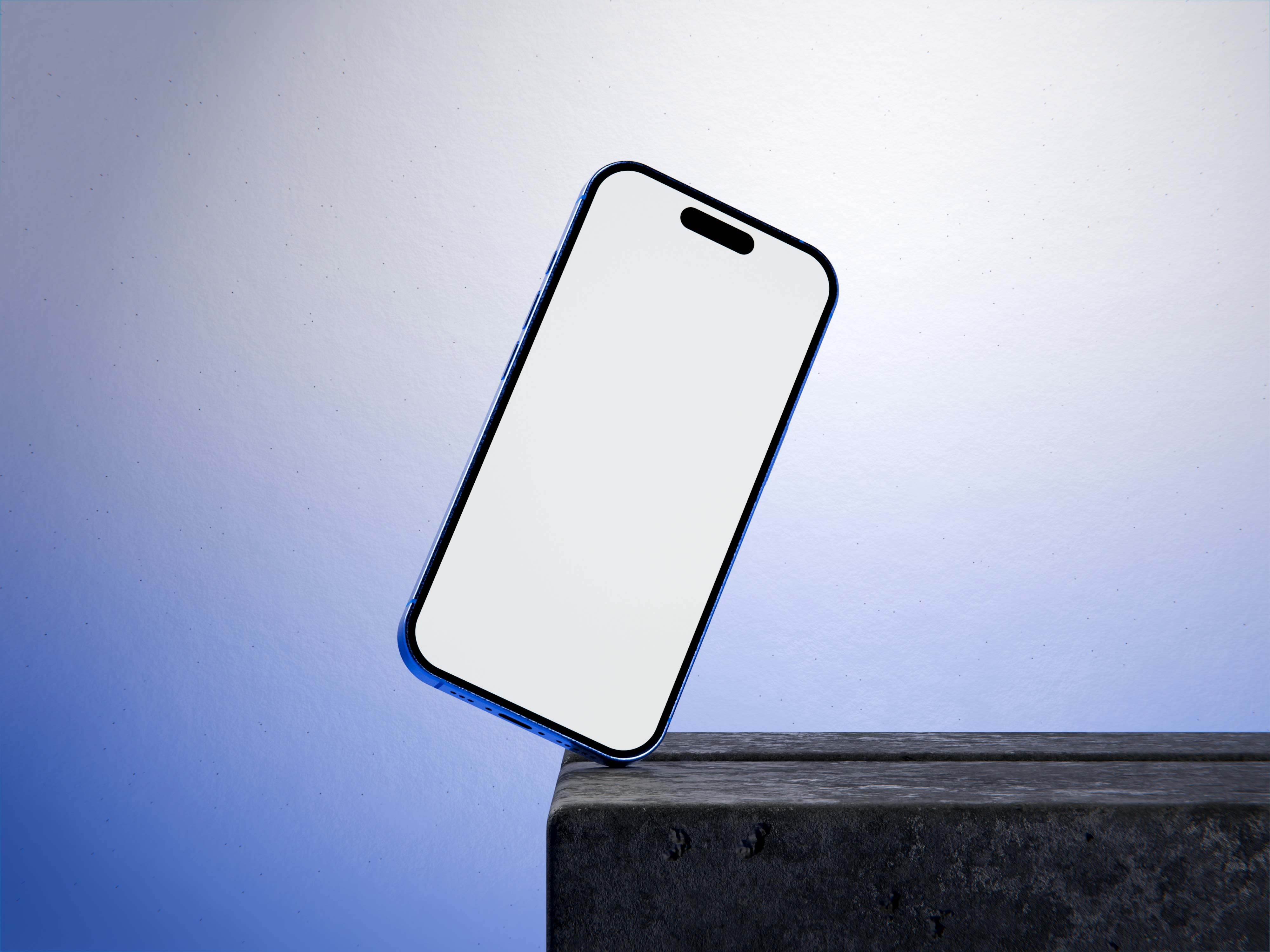 selective focus photo of iPhone balance on brick pavement